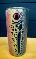 20oz Tapered Trout Fish Tumbler | Glitter or Non-Glitter Fishing Cup | Rainbow Trout Travel Mug
