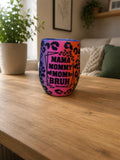 Matte Rainbow Cheetah Tumbler | 12oz Insulated Leopard Print Coffee Cup