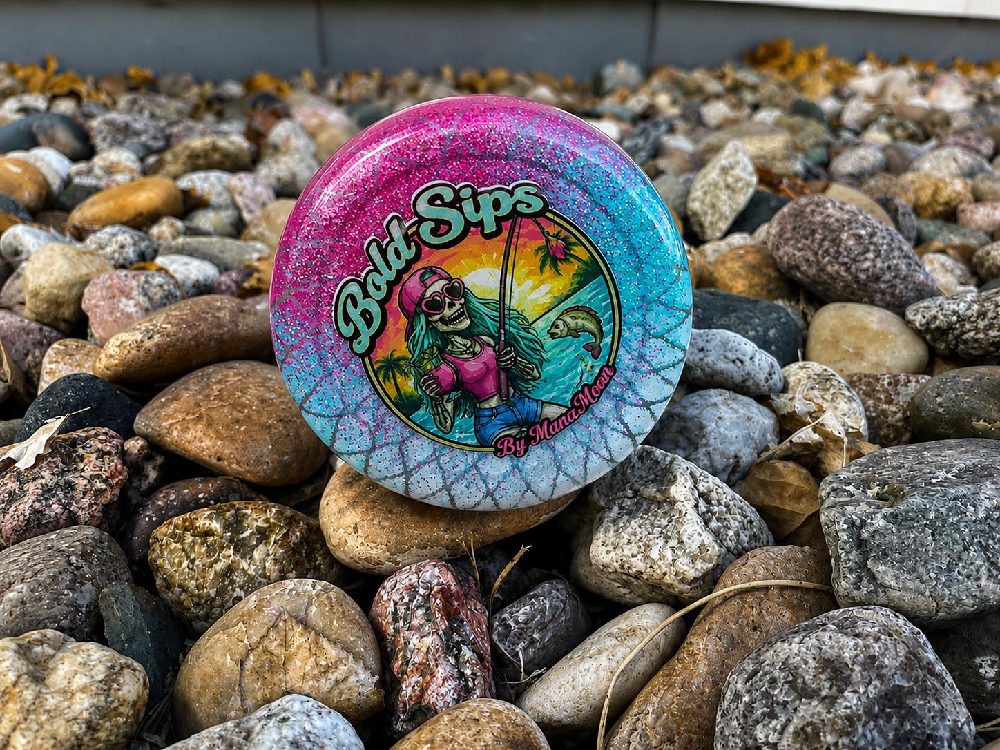 20oz Glitter Trout Tumbler | Handmade Fish Travel Mug, Fishing Gift